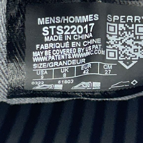 Sperry Men's Bahama II Boat Shoes Sneakers Canvas Denim Salt Washed Gray Size 9 - Picture 12 of 12